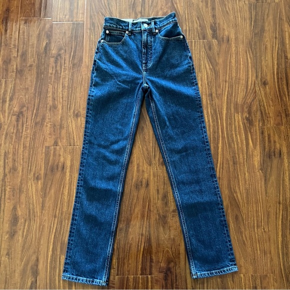 NWT Everlane Way-High Slim Jeans Dark Wash size 23S - Picture 2 of 13